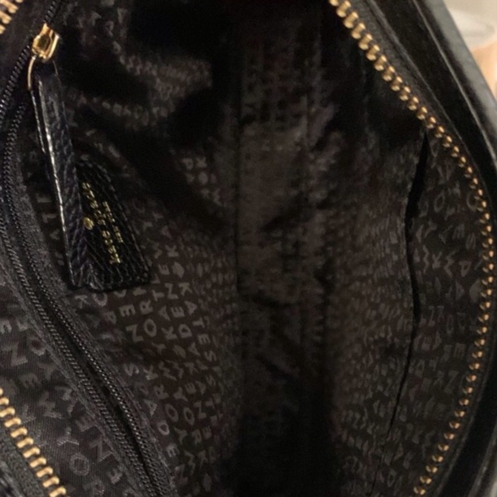 NWT Kate Spade Black Leather Clutch - Picture 3 of 5